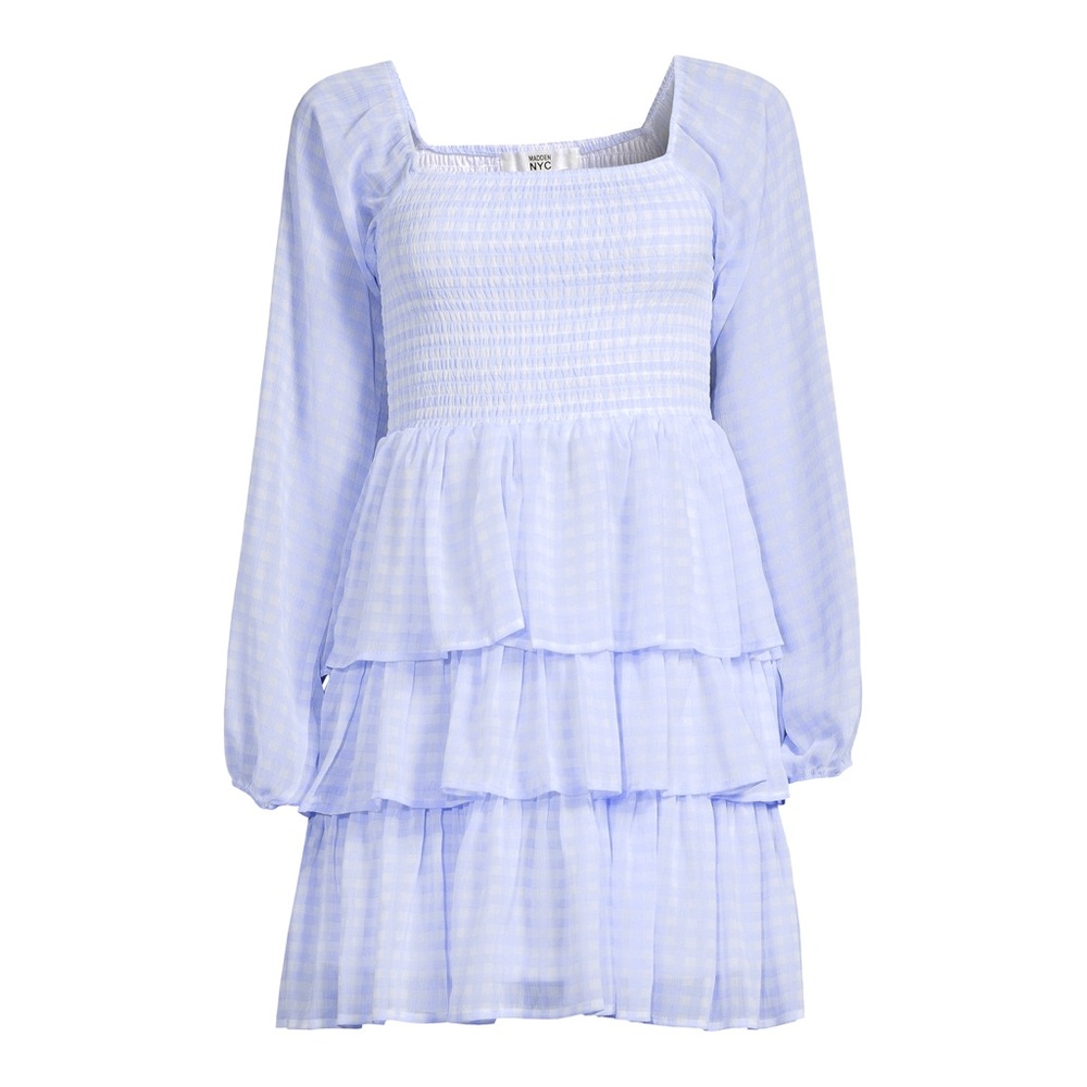 Triple Ruffle Smocked Peasant Dress